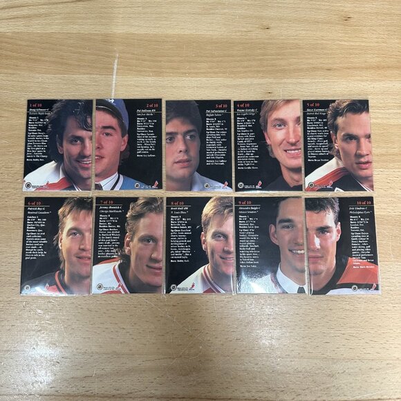 1993-94 Leaf Studio Signature Complete Set 1-10 - Picture 2 of 2